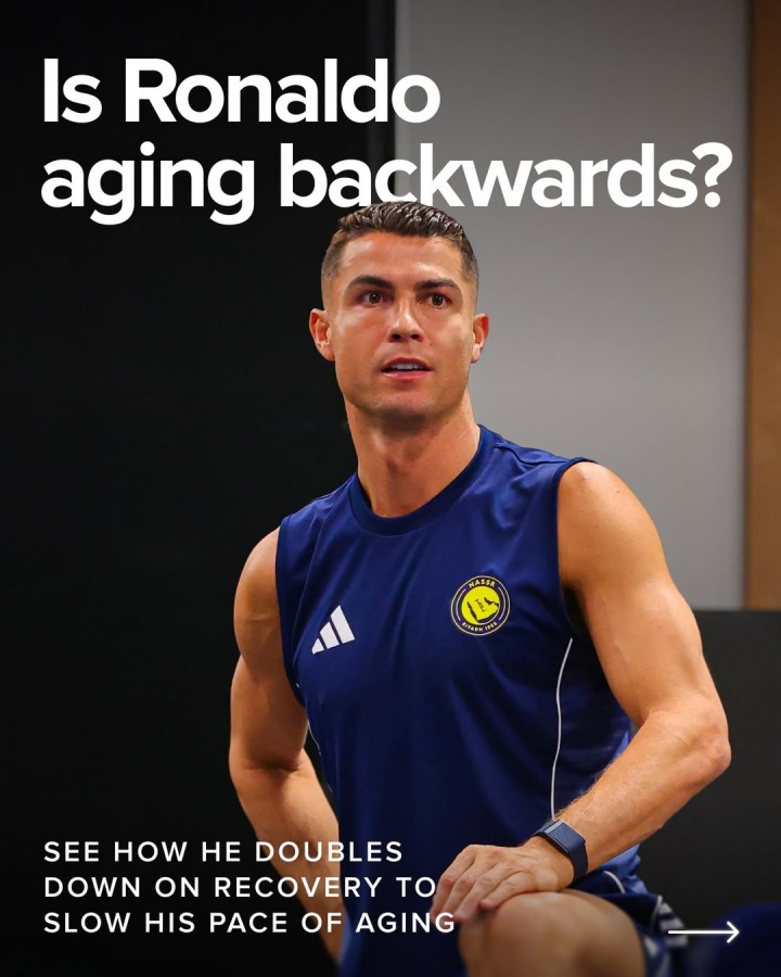 即将年满41岁！机构晒C罗多项生理指标逆生长，生理年龄不到29岁